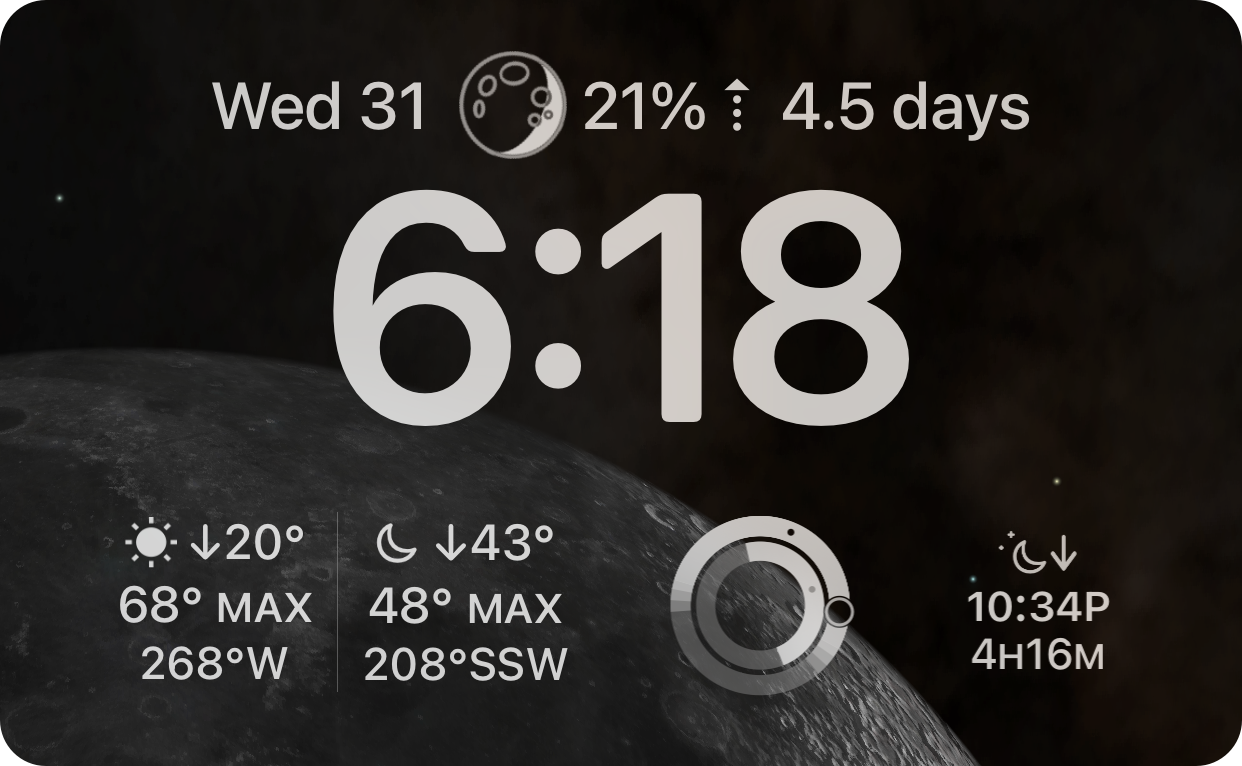 Lock Screen Widget Screenshots